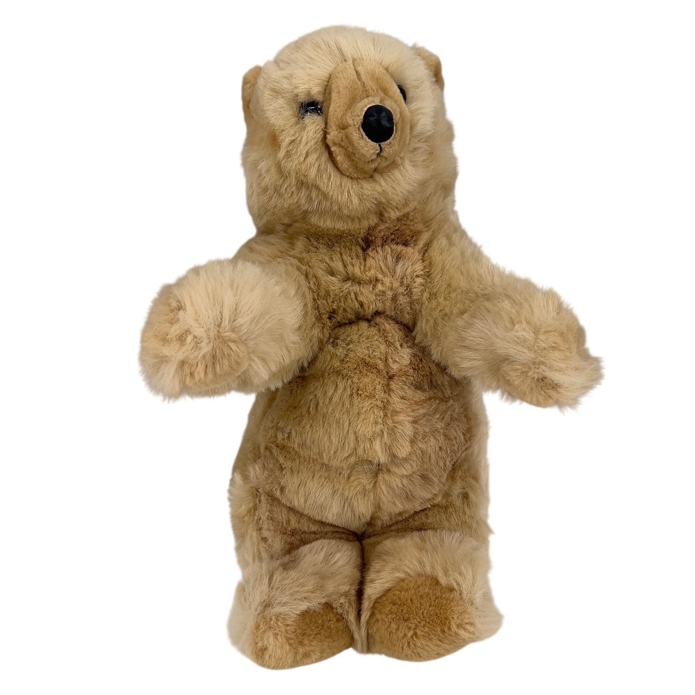 Folkmanis Folktails Brown Bear Hand Puppet Vintage Plush Full Body 20 Inch